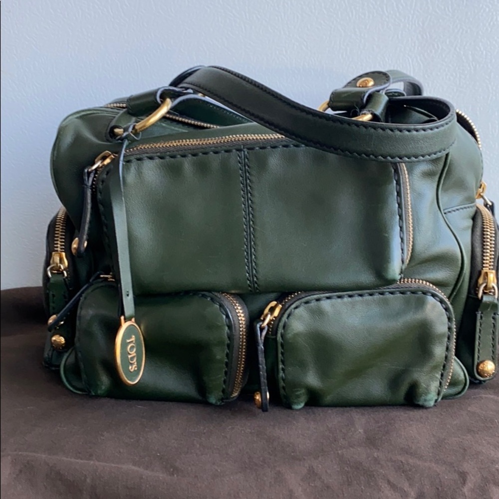 Tod’s Hunter Green Handbag